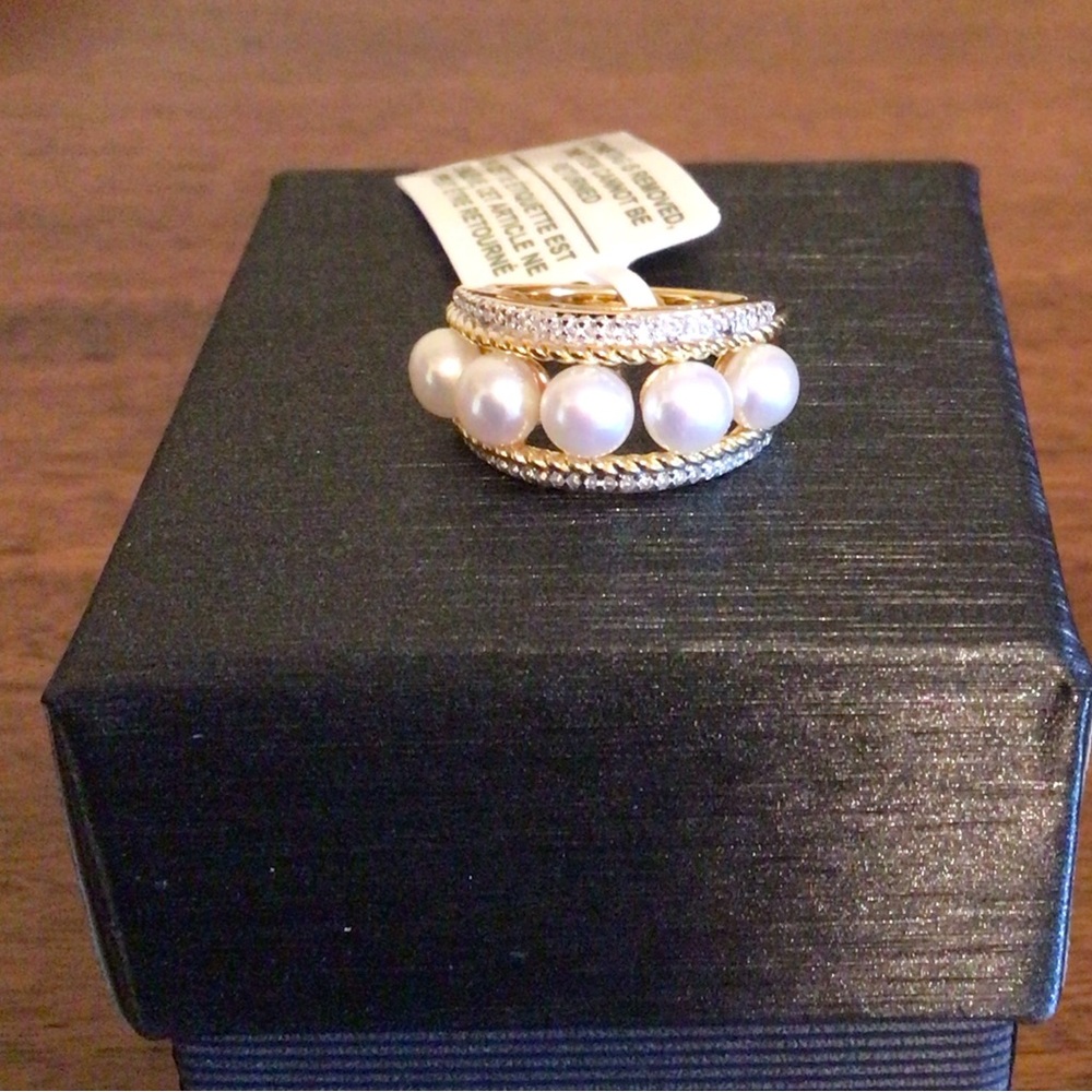 Sterling Silver Pearl Ring